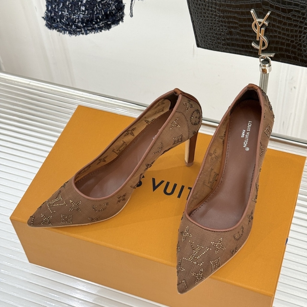 Louis Vuitton Gala Mesh Pump Brown 1AIFJD - Image 5
