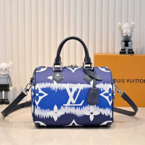 Alternative view of Louis Vuitton Speedy Bandouliere 25 Monogram Canvas Blue Escale 25cm M45146