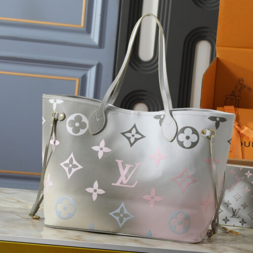 Alternative view of Louis Vuitton Neverfull MM Monogram Giant Sunset Tote Bag Khaki 31cm