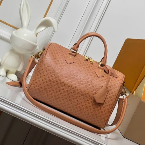 Alternative view of Louis Vuitton Speedy Soft 30 Minigram Canvas Top Handle Bag Hazelnut 30cm M28522