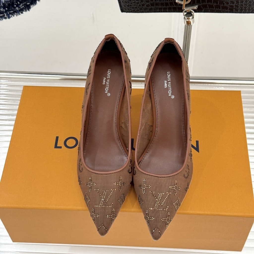 Louis Vuitton Gala Mesh Pump Brown 1AIFJD - Image 3