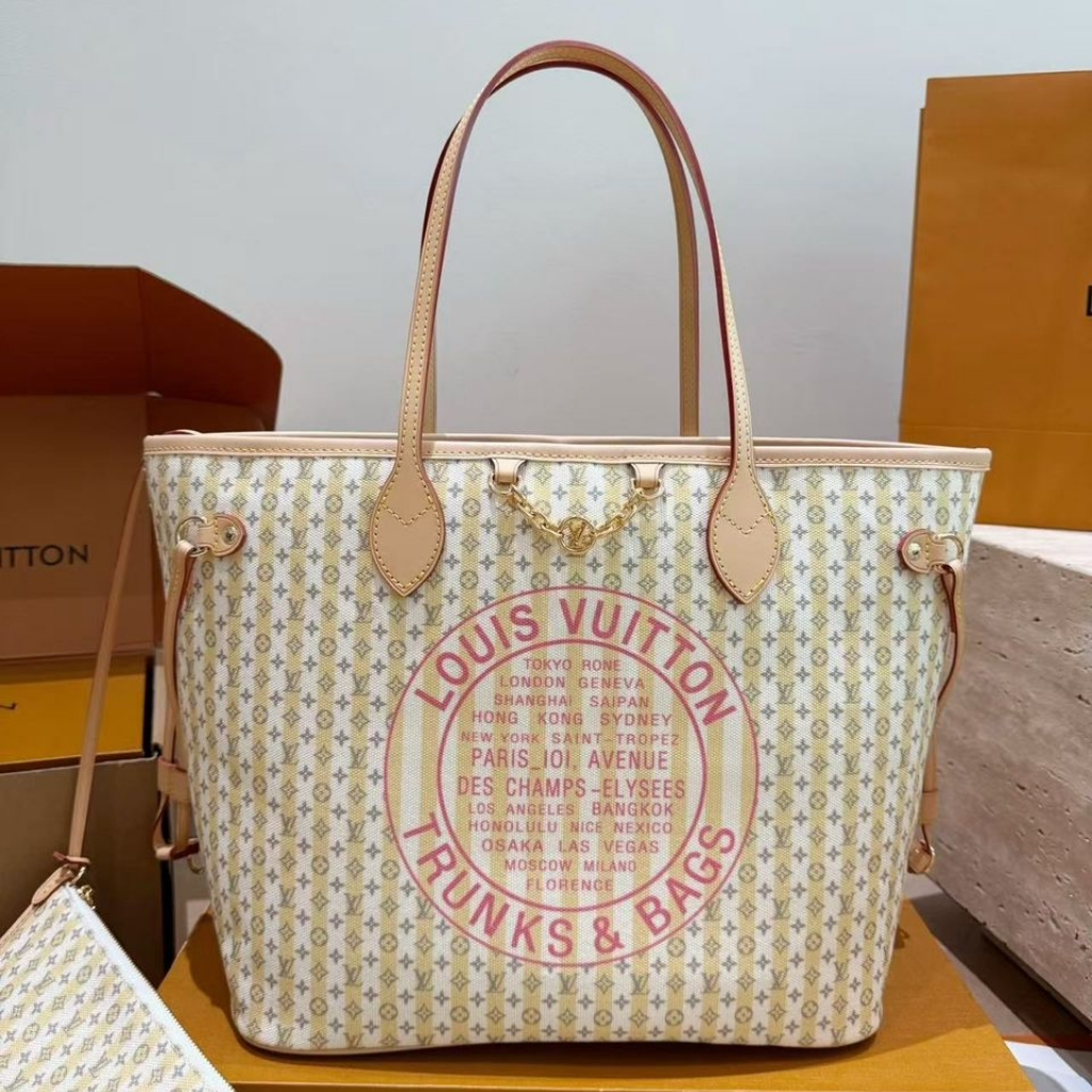 Louis Vuitton Neverfull MM LV Stamp Banana 32Cm M28457 - Image 2