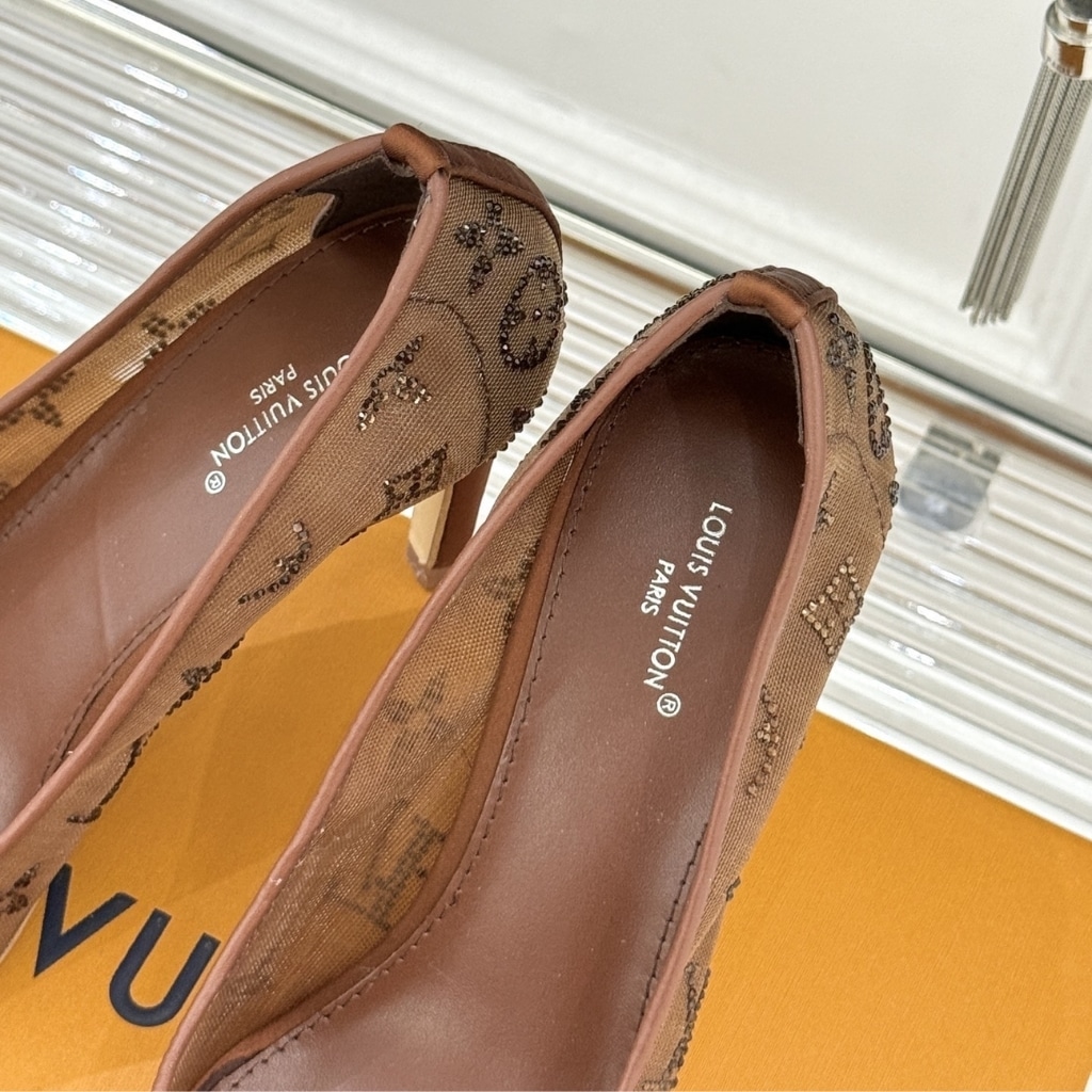 Louis Vuitton Gala Mesh Pump Brown 1AIFJD - Image 6