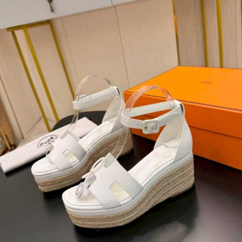 Alternative view of Hermes Elda Espadrille Blanc H231307Z 90370