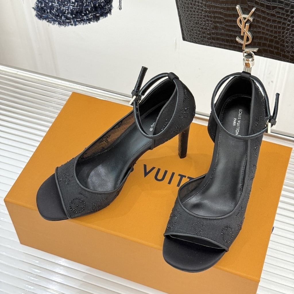 Louis Vuitton Gala Mesh Sandal Black 1AJPS1 - Image 3
