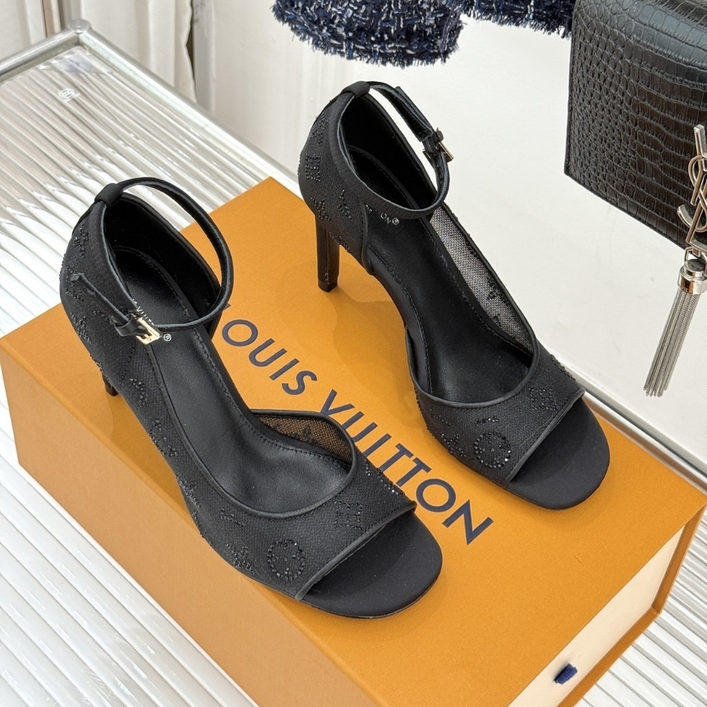 Louis Vuitton Gala Mesh Sandal Black 1AJPS1 - Image 6