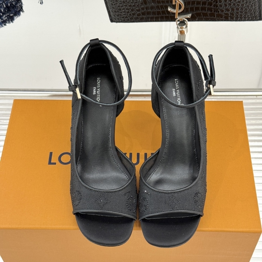 Louis Vuitton Gala Mesh Sandal Black 1AJPS1 - Image 4