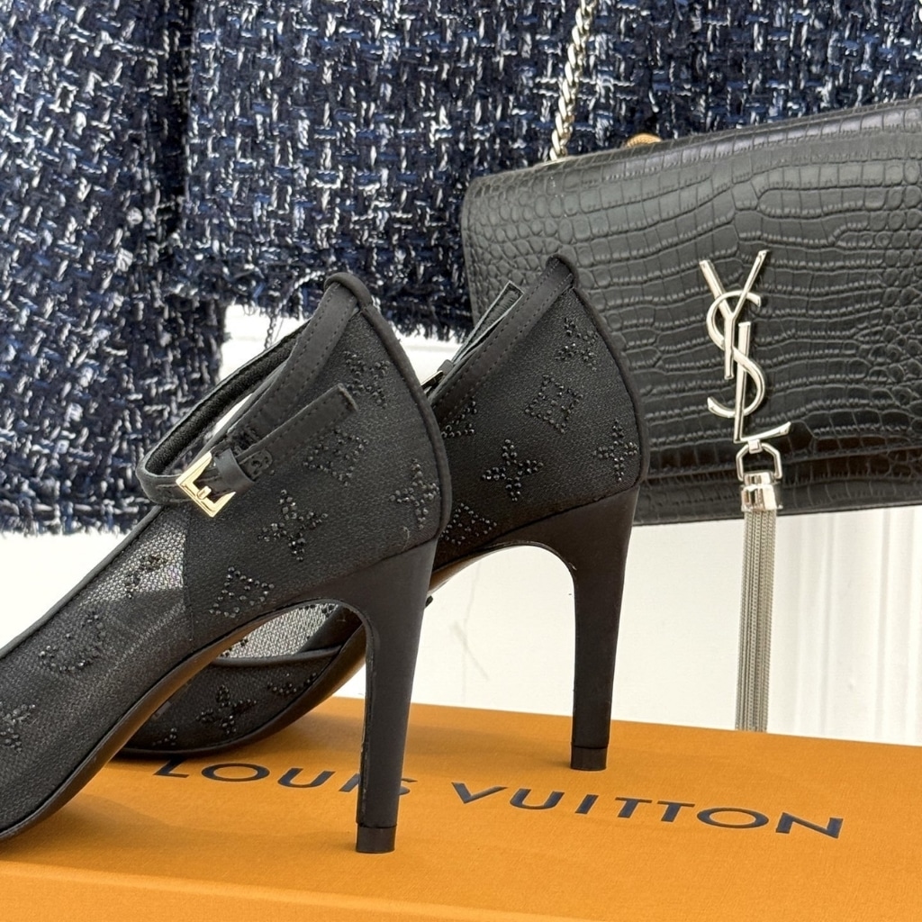 Louis Vuitton Gala Mesh Sandal Black 1AJPS1 - Image 5