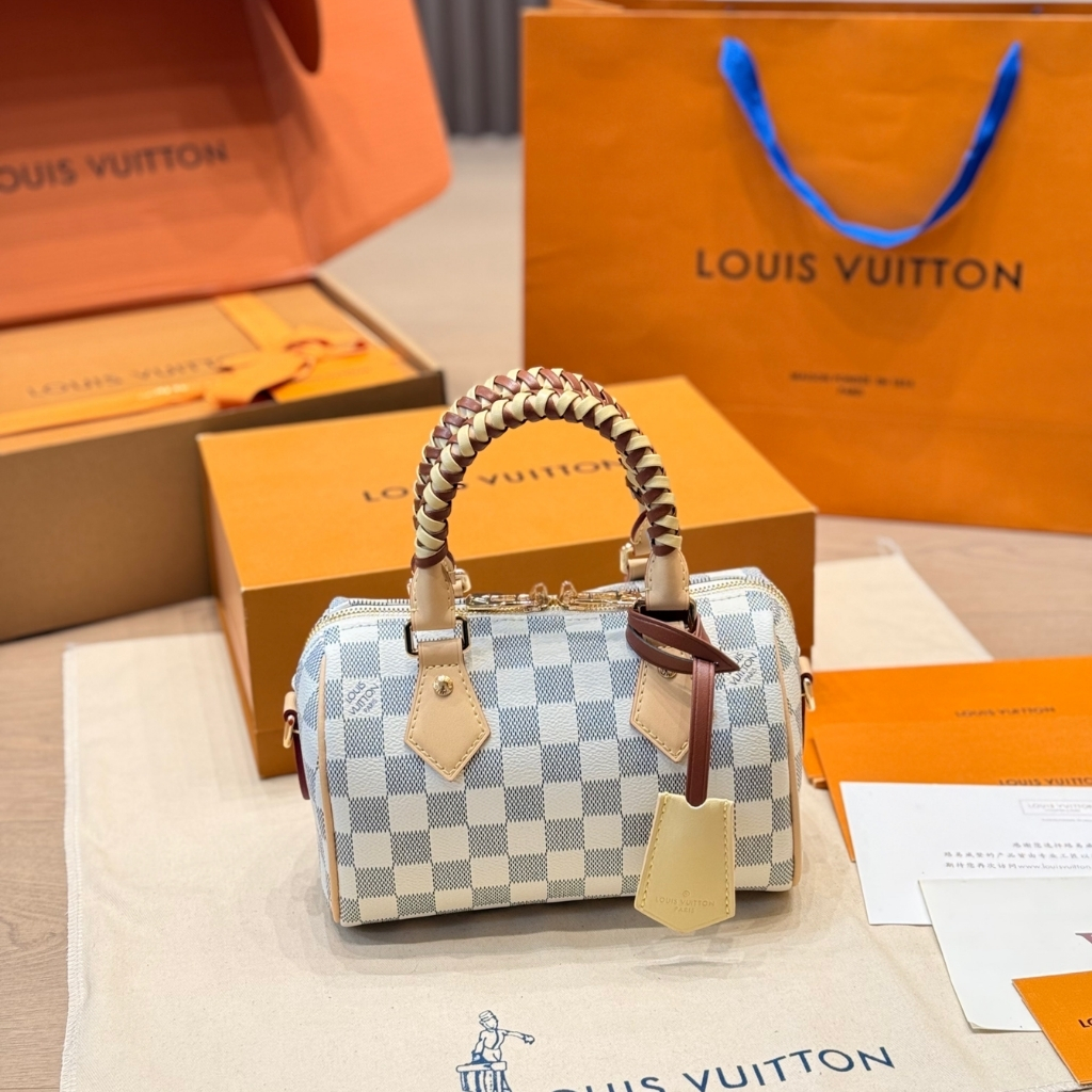 Louis Vuitton Speedy Bandoulière 20 Damier Azur Banana 20cm N40950 - Image 2