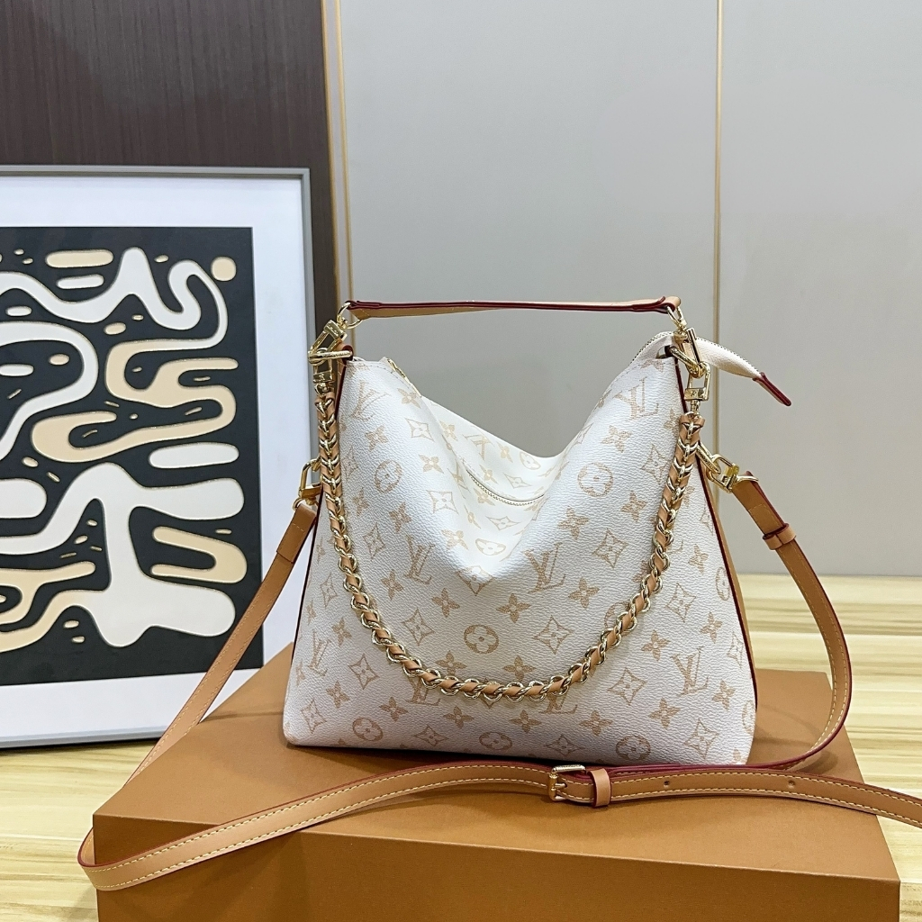 Louis Vuitton Multipass Medium Grained Leather Hobo Bag Dune 28cm M2A078 - Image 3