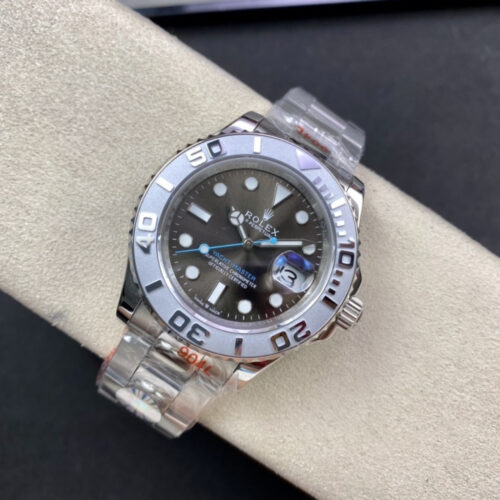 Alternative view of Rolex Yacht Master 40 Oyster Oystersteel Silver And Black 37mm 126622 0001