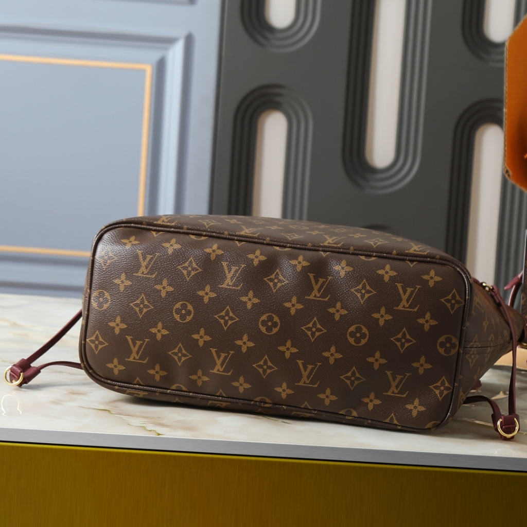 Louis Vuitton Neverfull Inside Out MM Monogram Canvas Tote Bag Brown 31cm M28377 - Image 5