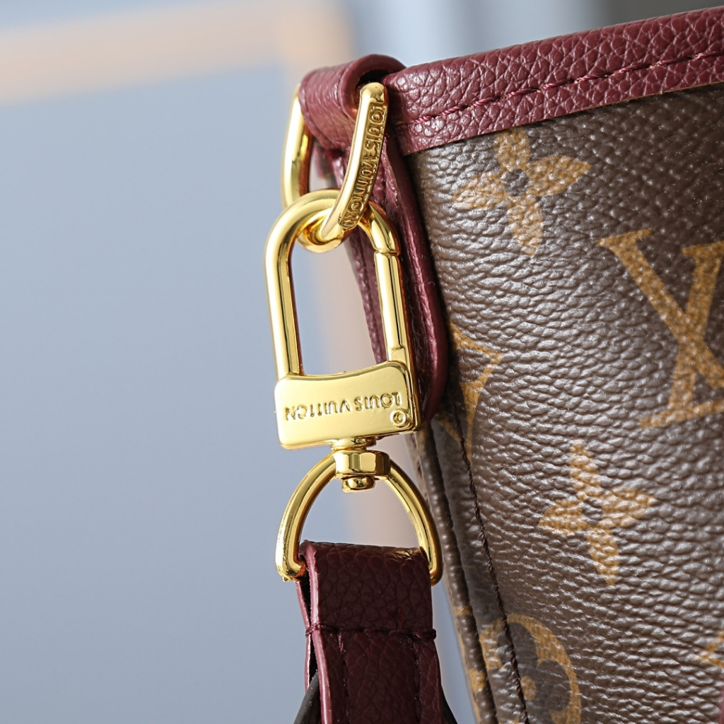 Louis Vuitton Neverfull Inside Out MM Monogram Canvas Tote Bag Brown 31cm M28377 - Image 6