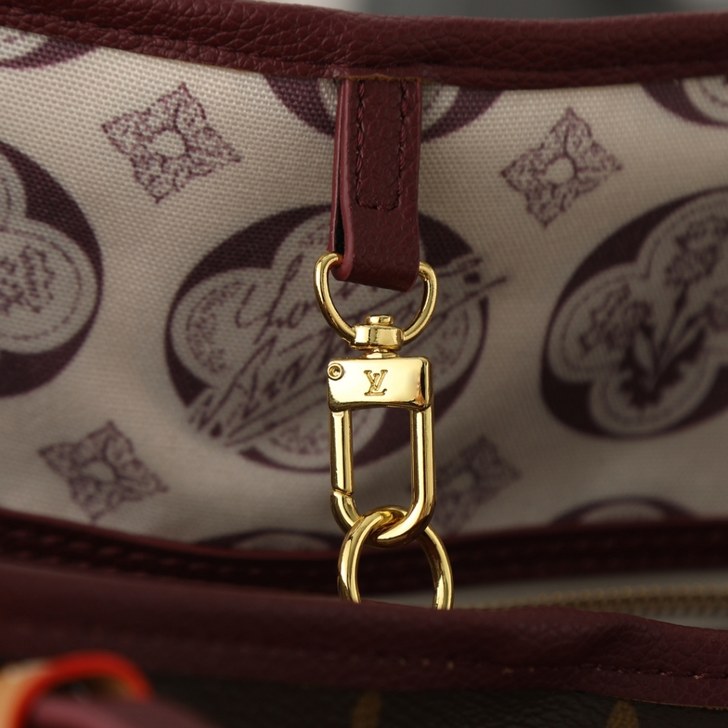 Louis Vuitton Neverfull Inside Out MM Monogram Canvas Tote Bag Brown 31cm M28377 - Image 8
