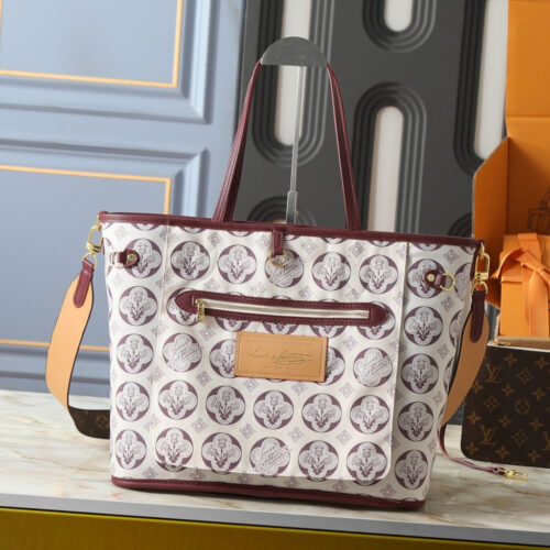Alternative view of Louis Vuitton Neverfull Inside Out MM Monogram Canvas Tote Bag Brown 31cm M28377