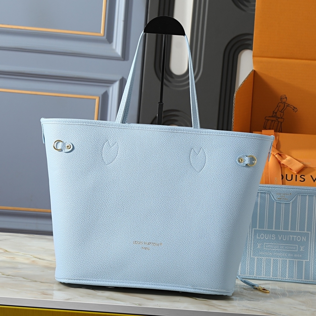 Louis Vuitton Neverfull Inside Out MM Damier Azur Tote Bag Bleu 31cm N40946 - Image 6