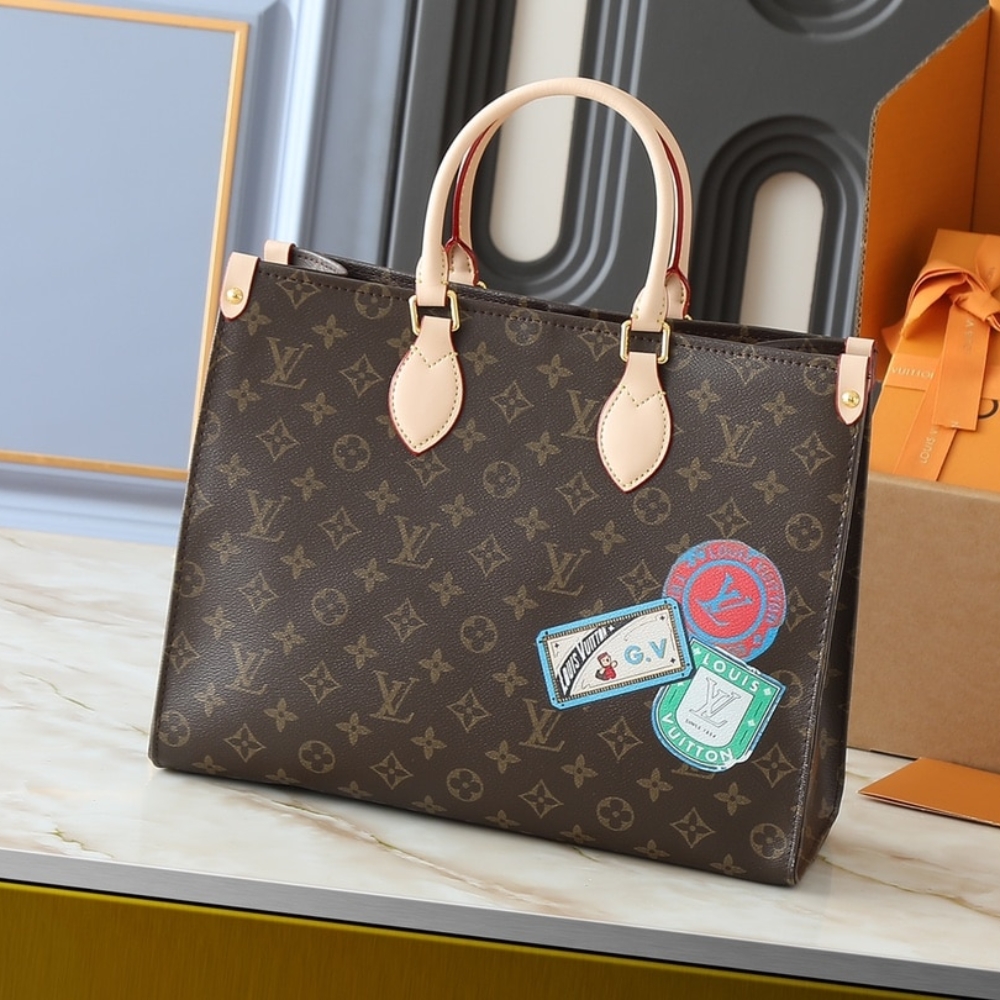 Louis Vuitton Onthego MM Mon Monogram Brown 35Cm P01898 - Image 3