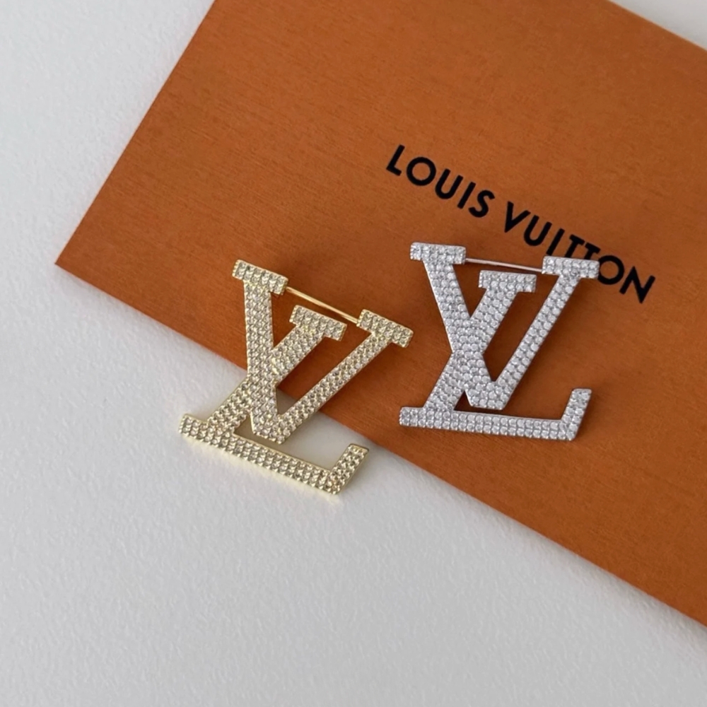 Louis Vuitton Crystal Brooch Silver - Image 5