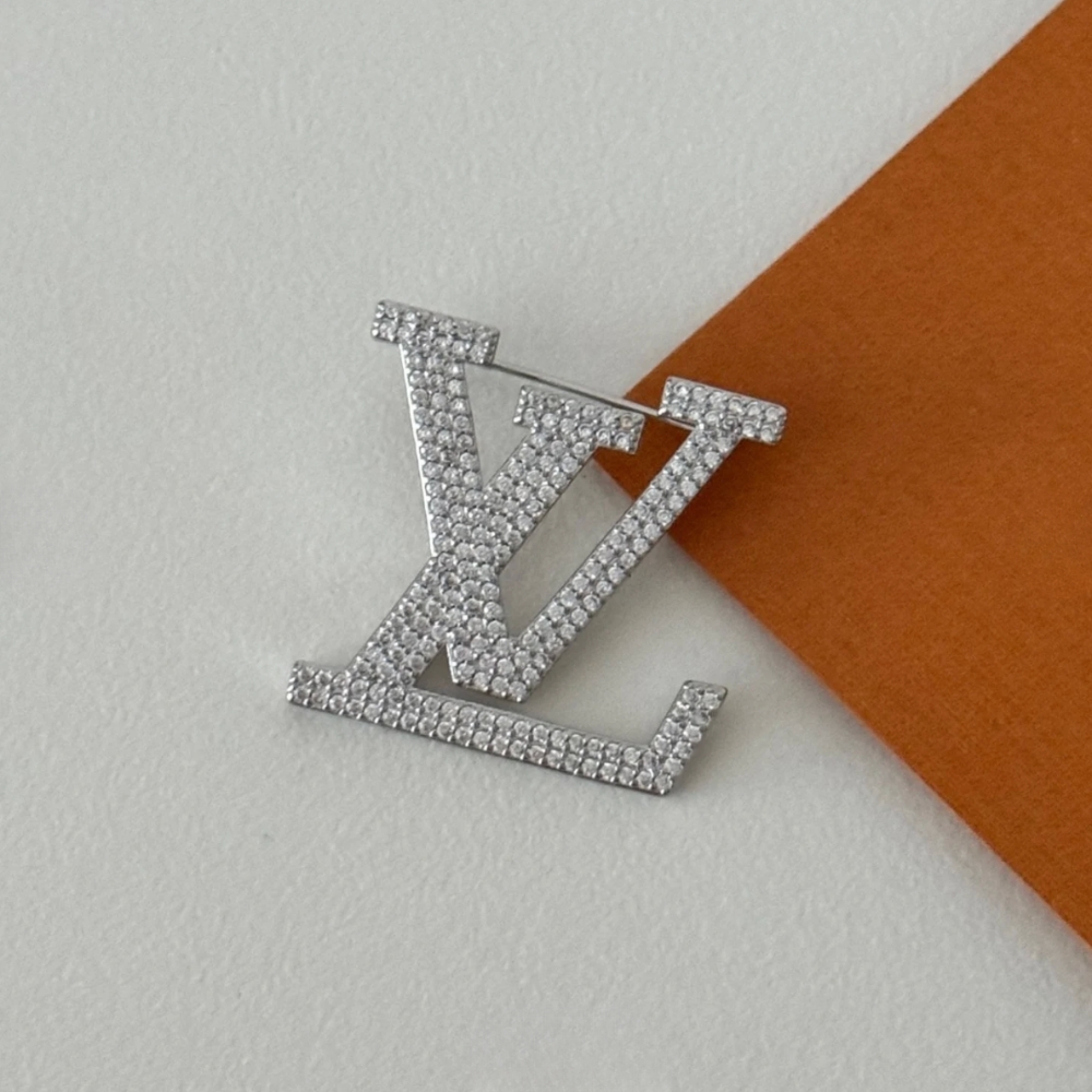Louis Vuitton Crystal Brooch Silver - Image 3