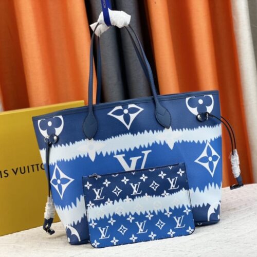 Alternative view of Louis Vuitton Neverfull MM Monogram Escale Blue 31Cm M45128