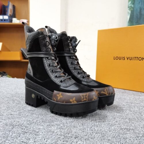Alternative view of Louis Vuitton Laureate Desert Suede Boot Black 1A4XY1
