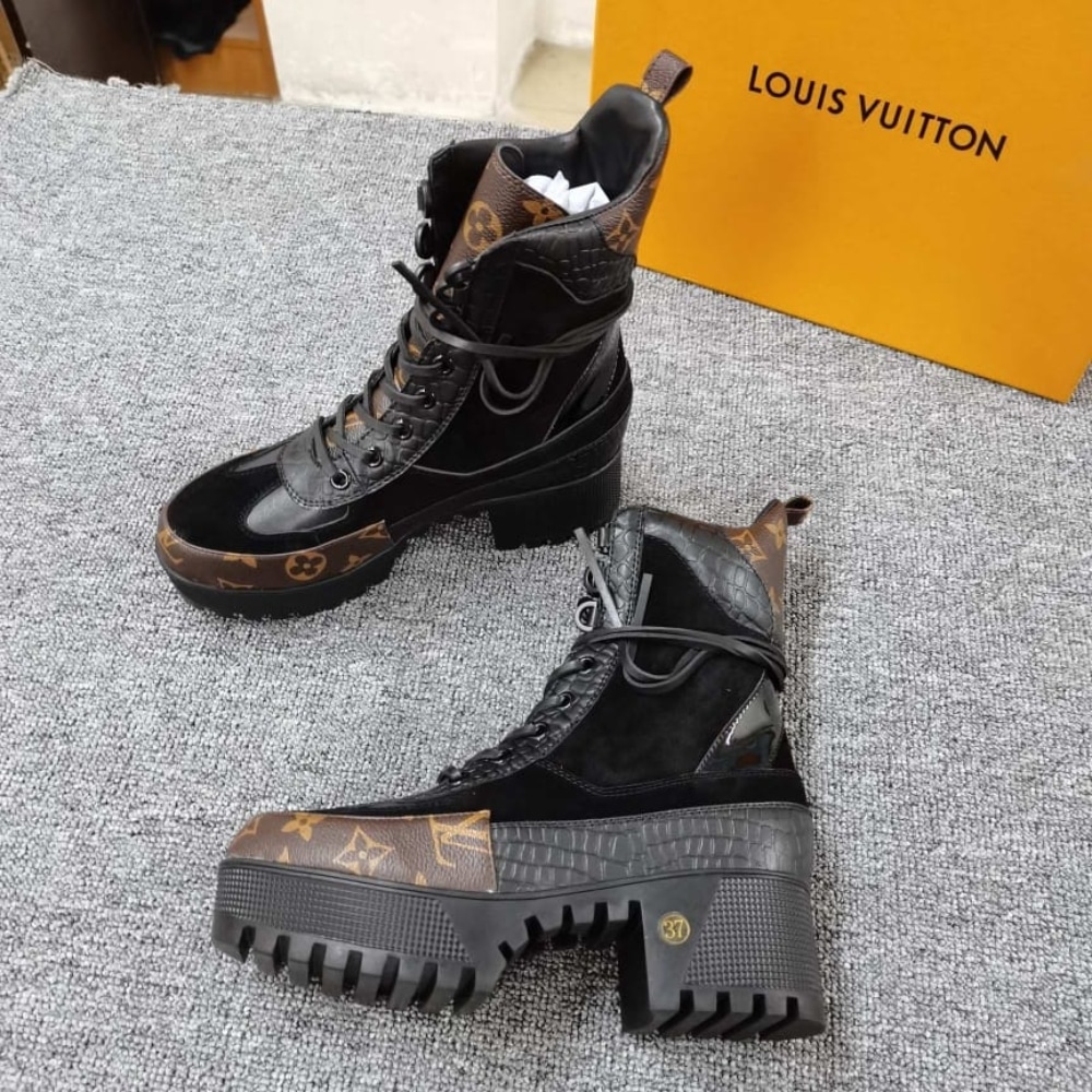 Louis Vuitton Laureate Desert Suede Boot Black 1A4XY1 - Image 4