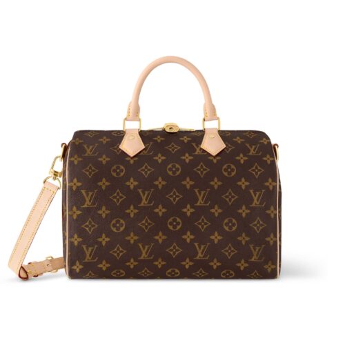 Louis Vuitton Speedy Bandoulière 30 Monogram Canvas Handle Bag Brown 30Cm M41112