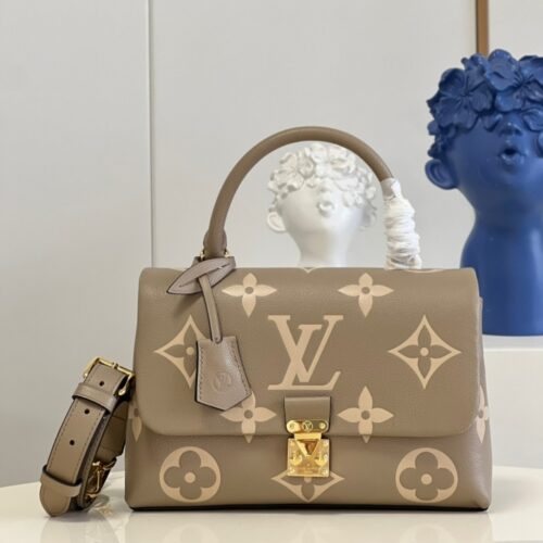 Alternative view of Louis Vuitton Madeleine MM Bicolor Monogram Empreinte Handle Bag Gray 30Cm M46041
