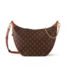 Louis Vuitton Loop Hobo Monogram Canvas Shoulder Bag Brown 38Cm M46311
