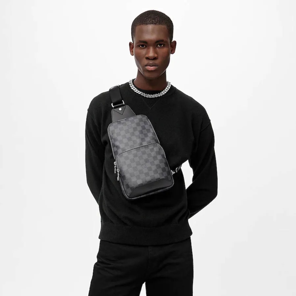 Louis Vuitton Avenue Slingbag Damier Graphite Black 31Cm N41719 - Image 4