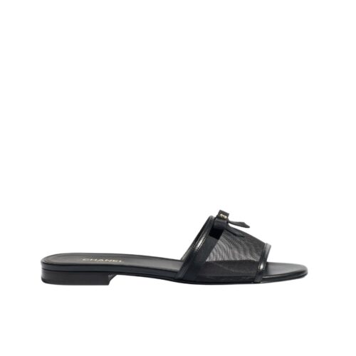 Chanel Mules Mesh Black G47023 B23486 94305