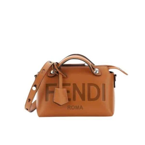 Fendi By The Way Medium Leather Boston Bag Brown 27Cm 8BL146AC9LF0NMU