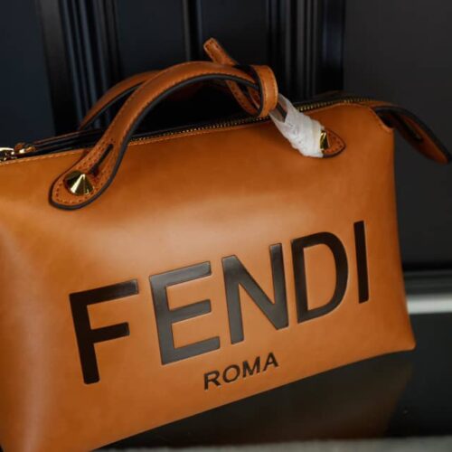 Alternative view of Fendi By The Way Medium Leather Boston Bag Brown 27Cm 8BL146AC9LF0NMU