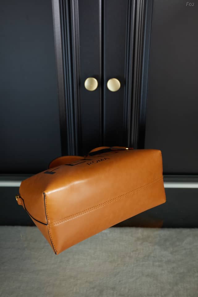 Fendi By The Way Medium Leather Boston Bag Brown 27Cm 8BL146AC9LF0NMU - Image 5