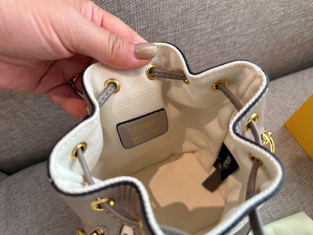 Fendi Mon Tresor Mini Bag Multicolor Canvas 18Cm 8Bs010 Apke F1Mb4 - Image 8