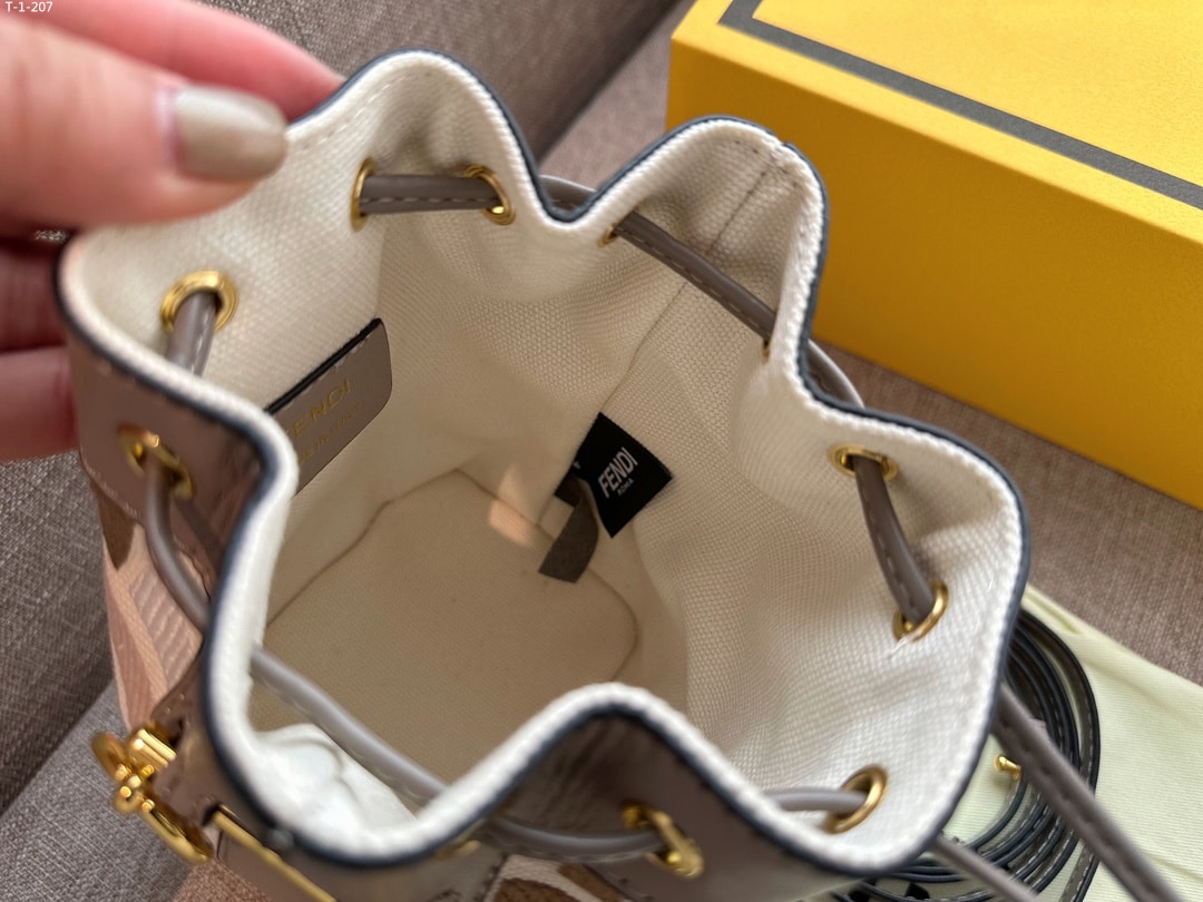 Fendi Mon Tresor Mini Bag Multicolor Canvas 18Cm 8Bs010 Apke F1Mb4 - Image 9