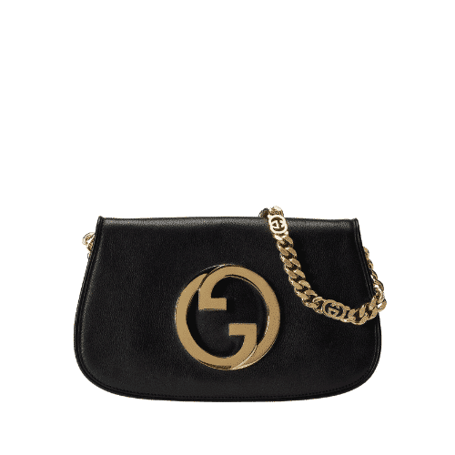 Gucci Blondie Leather Shoulder Bag Black 28Cm 699268 Uxx0G 1000