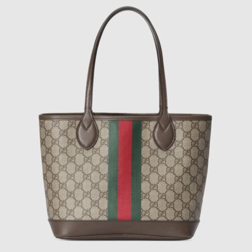 Alternative view of Gucci Ophidia Small GG Supreme Canvas Tote Bag Beige Ebony 25cm 726762 2aaay 9151