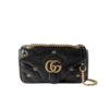 Gucci GG Marmont Mini Matelasse Leather Shoulder Bag Black 23Cm 443497 Aacpg 1000