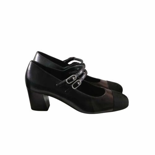 Chanel Mary Janes Grosgrain Black G45696 B16524 NX492