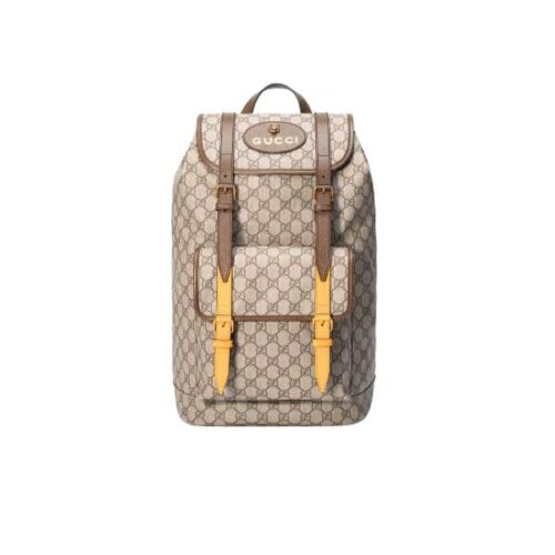 Gucci GG Supreme Canvas Backpack Beige 41Cm 473869 K9Rit 8857