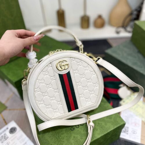 Alternative view of Gucci Ophidian Round Bag White 20Cm