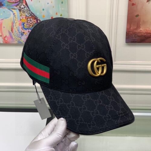 Alternative view of Gucci GG Canvas With Web Baseball Cap Black