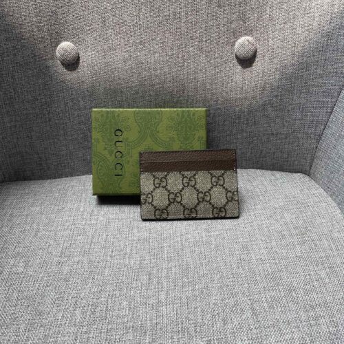 Alternative view of Gucci Ophidia GG Supreme Card Case Brown 10Cm 523159 96Iwg 8745