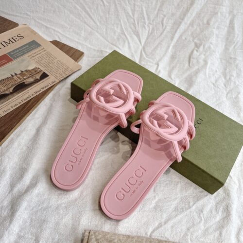 Alternative view of Gucci Women's Interlocking G Slide Sandal Pink 780307 J8700 5815
