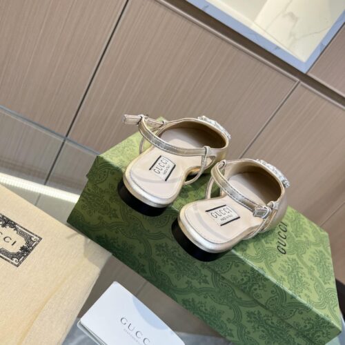 Alternative view of Gucci Gg Crystal Slingback Silver