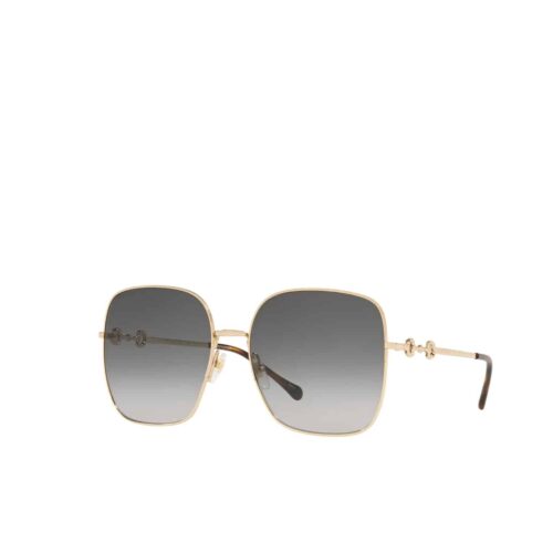 Gucci Square Frame Sunglasses Gold Metal Frame 648494 I3330 8012