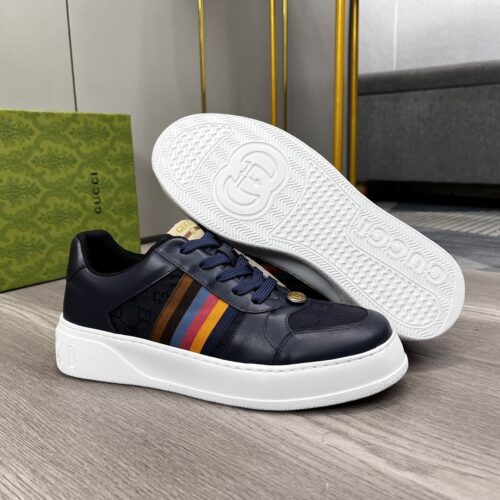 Alternative view of Gucci Sneaker Multicolor Side Bands Navy Blue