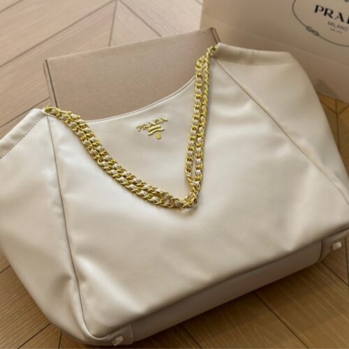 Alternative view of Prada Soft Leather Tote Bag White 38Cm