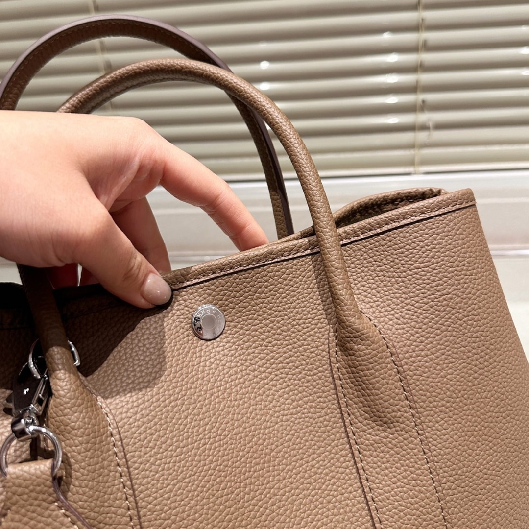 Hermes Garden Party Voyage 30 Canvas And Leather Handbag Brown 30Cm - Image 6